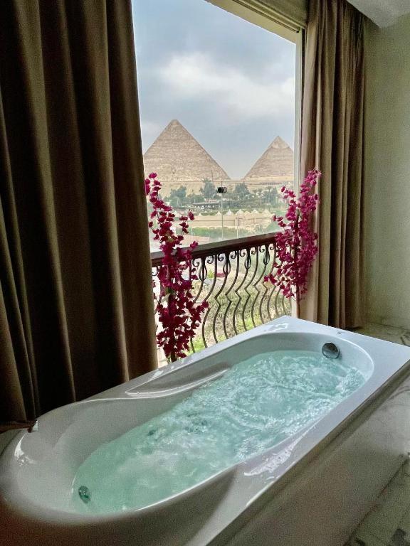 Unique Pyramids Boutique Inn Kafret el-Gabal Esterno foto